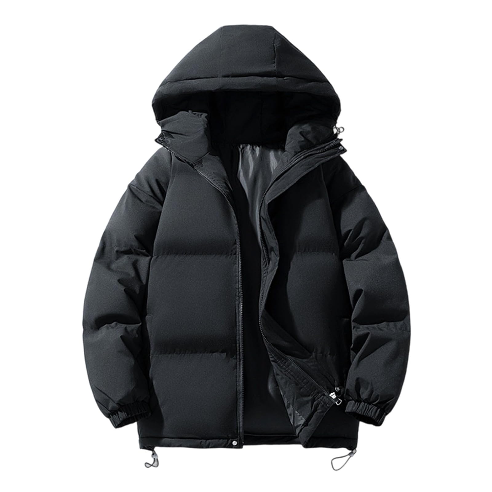 SOOUICKER Steppjacke Herren Winter Puffer Jacke mit Kapuze Warme Winterjacke Stepp Kapuzenjacke Outdoor Übergangsjacke Modern