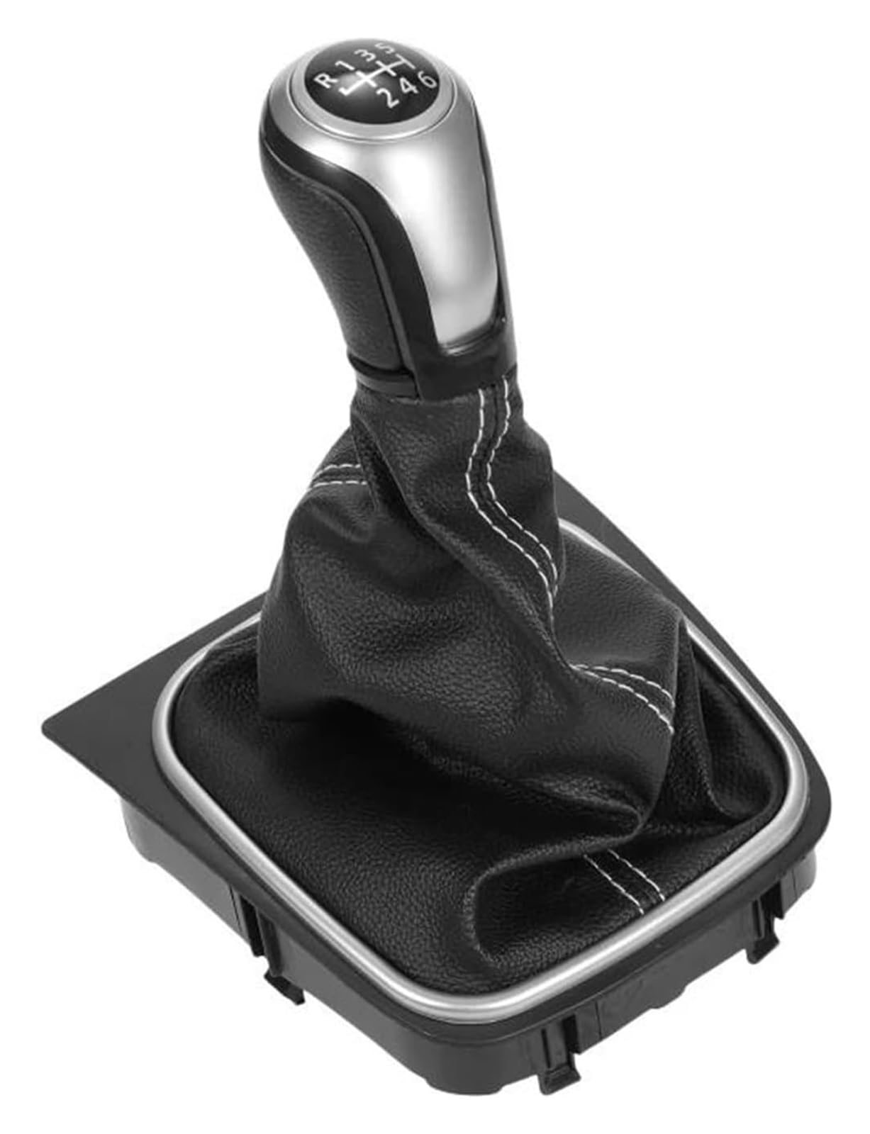 Utongmu Black Manual Gear Shift Knob For Opel For Vivaro B 6 Speed Gear Knob Gaitor Replacement Parts