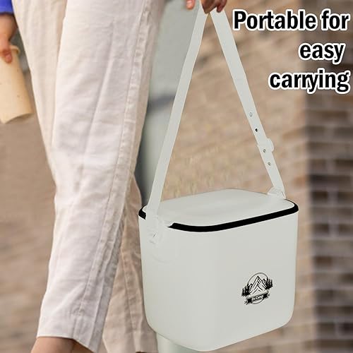 Miniatura 6 de Caja enfriadora aislada de 6 cuartos de galón para bebidas de hielo, almacenamiento de alimentos, portátil, para camping, picnic, portón trasero,