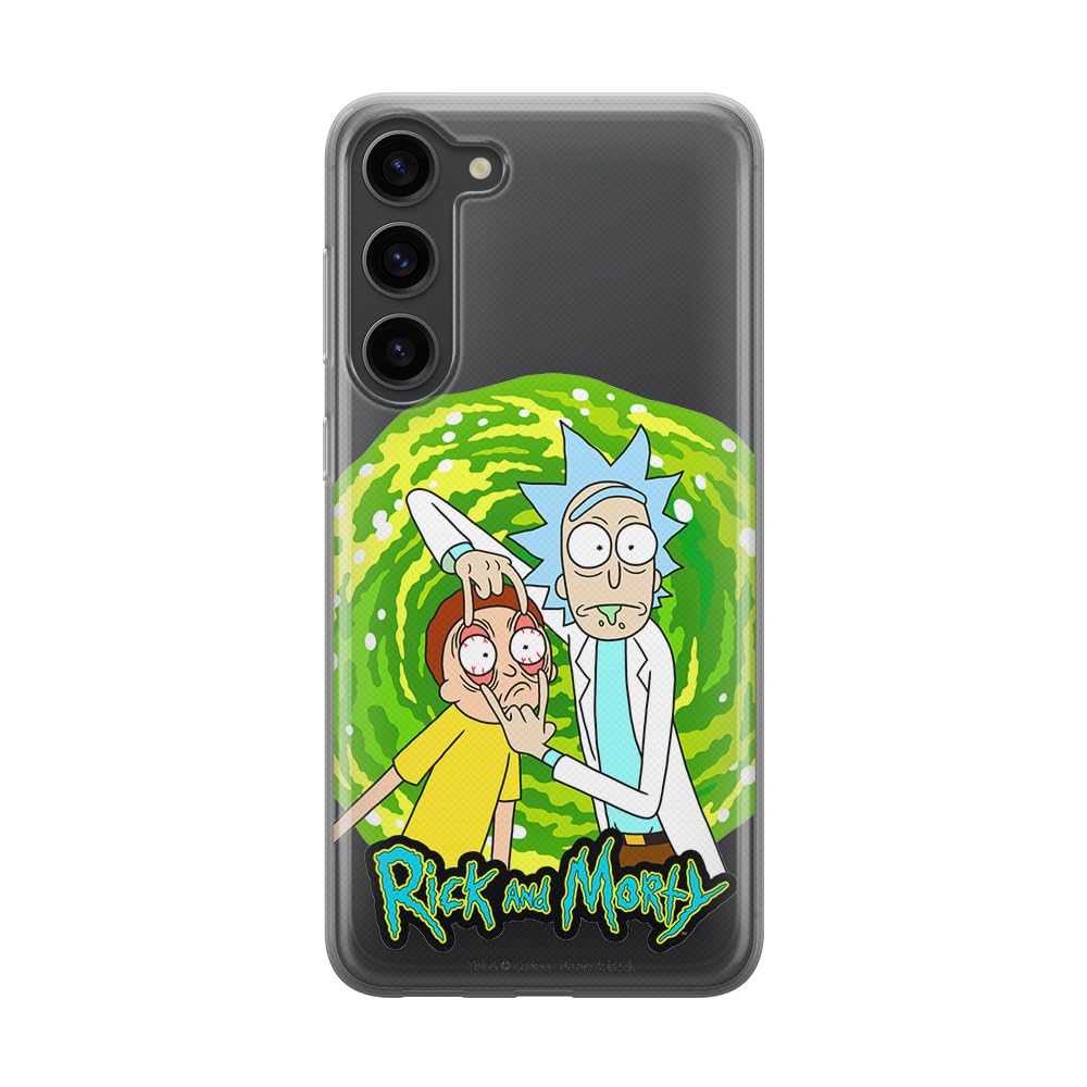 ERT GROUP mobile phone case for Samsung S23 PLUS original and officially Licensed Rick and Morty pattern Rick & Morty 007 optimally adapted to the shape of the mobile phone, partially transparent