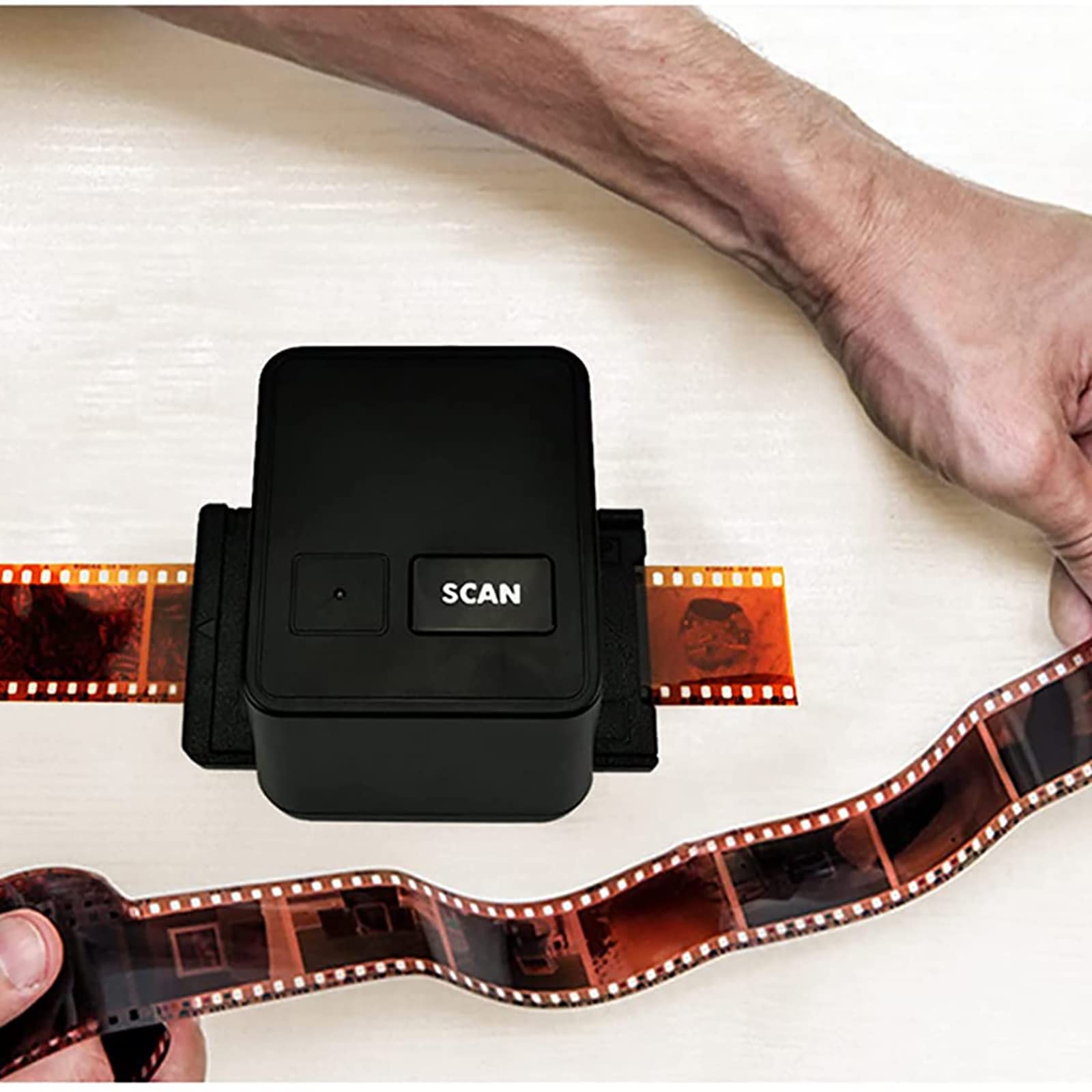 Visualizzatore per Scanner per Diapositive, Scanner per Diapositive per pellicole, Realizzato in Materiale ABS, Scanner per Negativi per pellicole 135 ad Alta Definizione da 17 Milioni, Portatile e