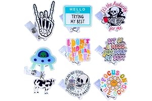 YJ PREMIUMS Funny Healthcare Badge Reels Retractable ID Tag Card Holder Clip Accessories