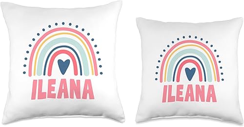 Miniatura 3 de Idea Regalo Personalizzata con Nome Gifts Idea Ileana Name Custom Woman Myth Legend Pink Birthday Party Throw Pillow, 16x16, Multicolor