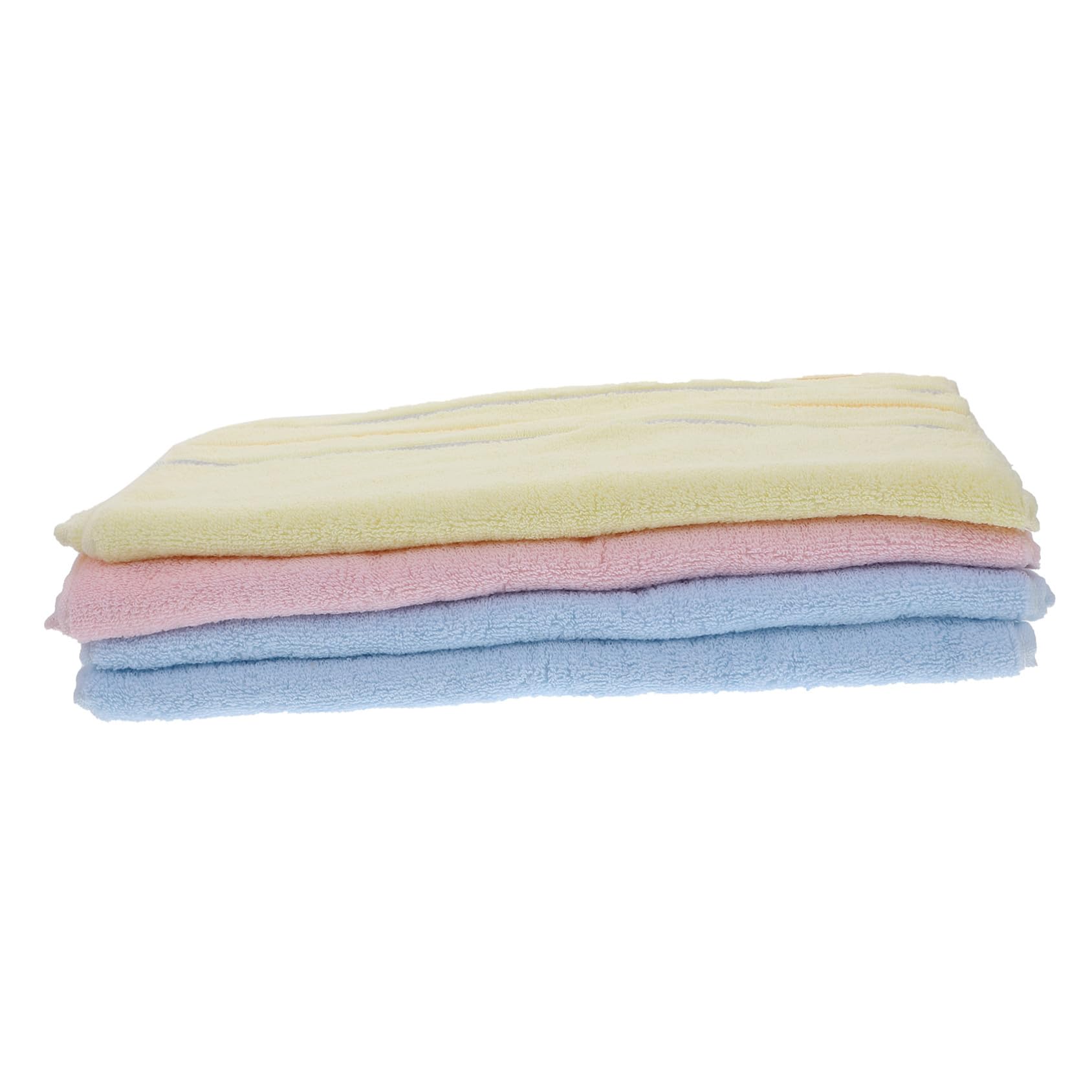 Serviette de bain coton pour la maison : lot de 4 serviettes absorbantes et pliables