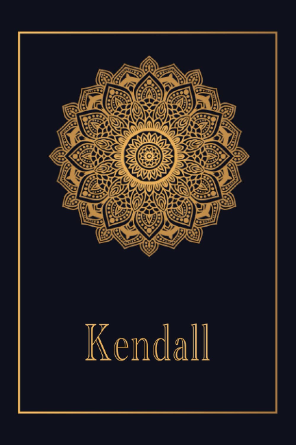 Kendall: Personalized Mandala Dot Graph Paper Notebook For Girls With Name, Mandala Dot Graph Paper Journal for Princesses, Perfect Mandala Dot Graph ... Gifts for Her as ... 6 x 9 110 Pages.
