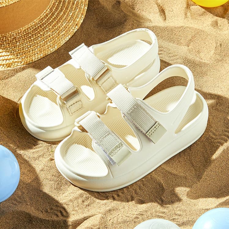 Kids Sandals Boys Girls Summer Open Toe Sandals Non-Slip Children Outdoor Beach Sandals Adjustable Double Straps3