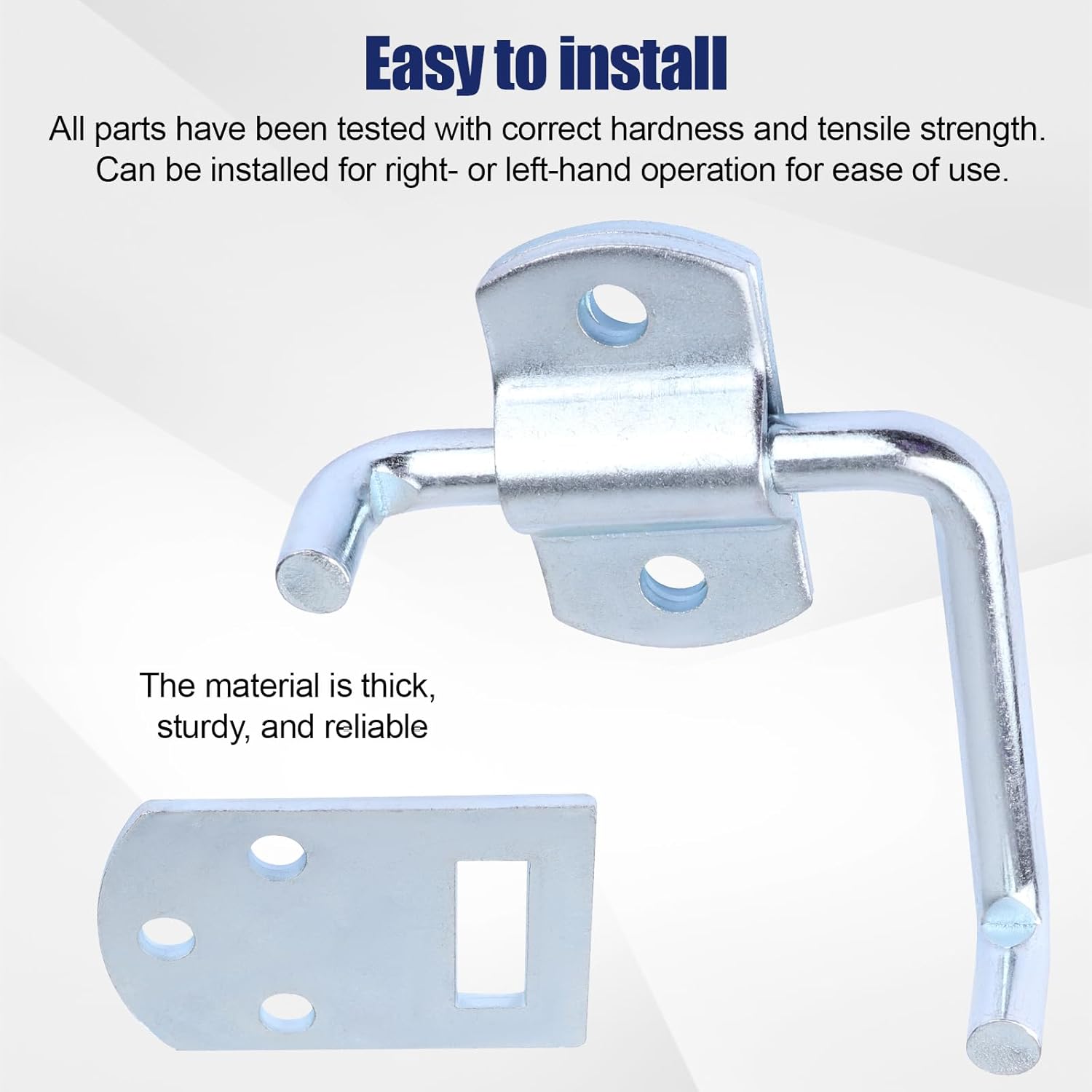 Corner Gate Latch Bracket Set, Corner Side Gate, Stake Bed Latches Bracket Set for Utility Trailer, Truck, Wood Security Rack Stake Body Corner Brackets Gate - 2 Pcs
