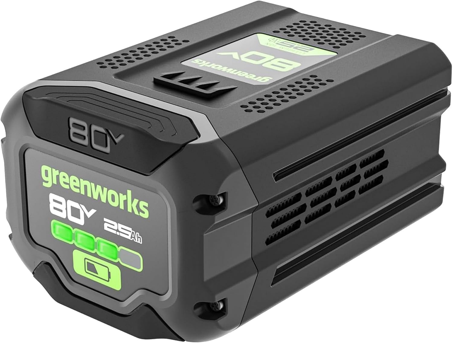 Greenworks 80V 2.5Ah Lithium-Ion Battery | Genuine Battery | Compatible with 75 Tools