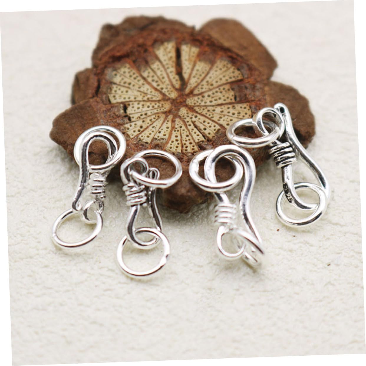 SOLUSTRE Fermoir Mousqueton En s Argenté Petit Taille, Lot De 5 Pièces, Connecteur Bracelet Bijou, Usage Fabrication Bijoux Diy, Présent Créatif, Usage Quotidien