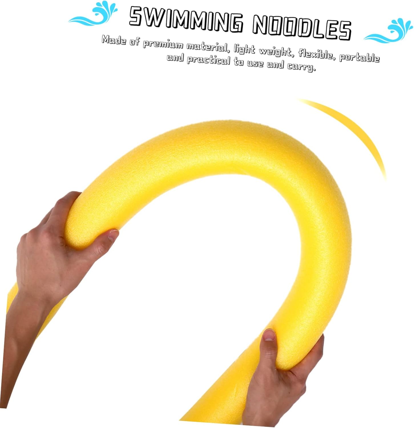 4Pcs Pool Noodles for Adults Floating Water Noodles for Swimming Fun Outdoor for Pool Games Safe Portable Swim Assistants