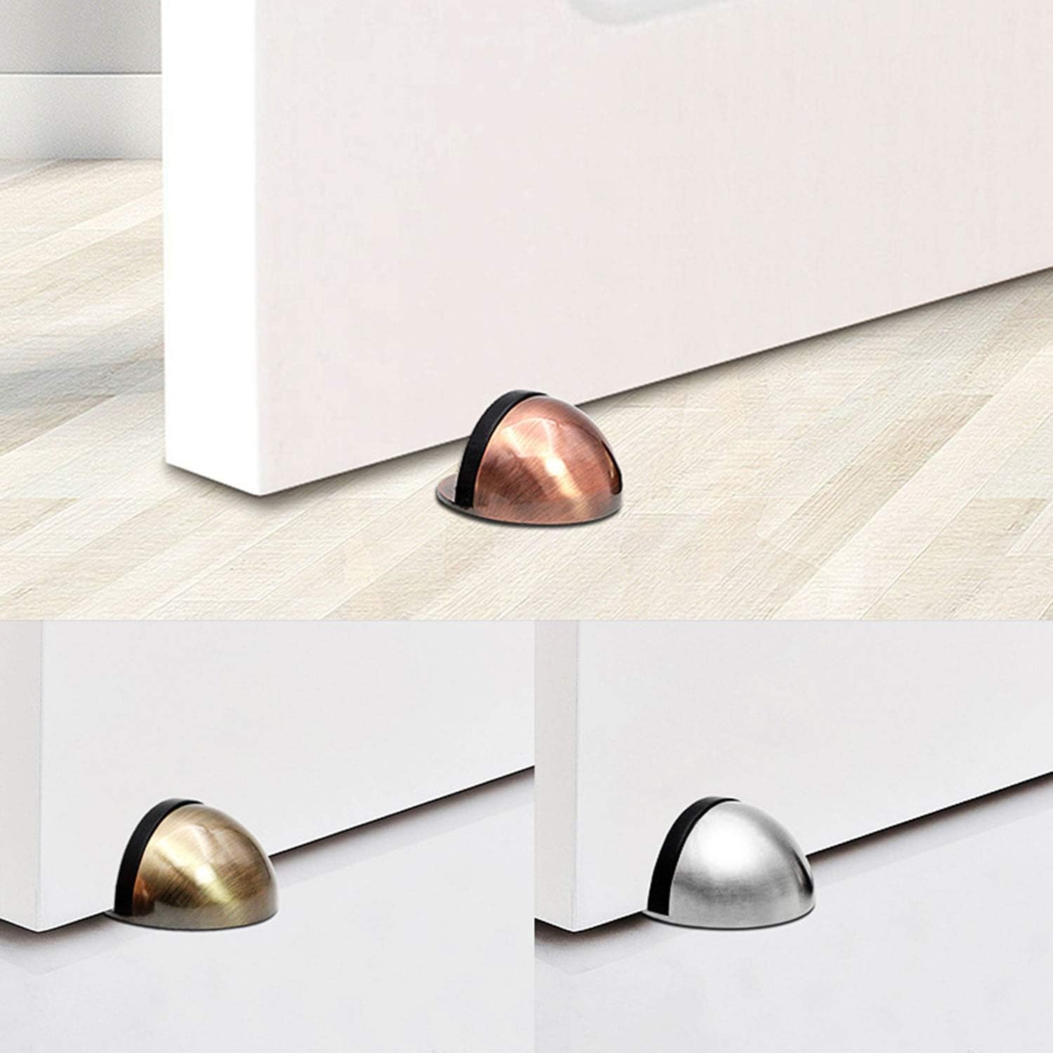 Flash Deals - 80% OFF DGZZI Oval Door Stopper 2PCS Stainless Steel Brushed Free Punch Half Dome Floor Mounted Interior Wall Rubber Shield Door Stops Exclusive Discount 70% Price DGZZI Oval Door Stopper 2PCS Stainless Steel Brushed Free Punch Half Dome Floor Mounted Interior Wall Rubber Shield Door Stops