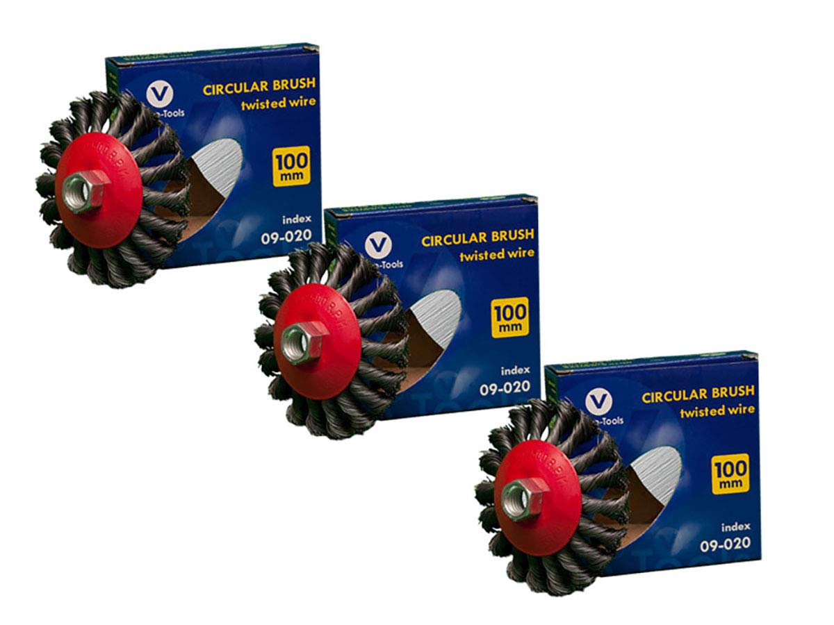 Szczotki stożkowe 100 mm szczotki druciane szczotki plecione szlifierka kątowa Flex VaGo 24 x