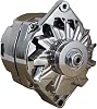 RAREELECTRICAL New Chrome Bbc Sbc Chevy Alternator Compatible With 110 Amp 1 Wire Ho Self Exciting Energizing By Part Number 7127Ch