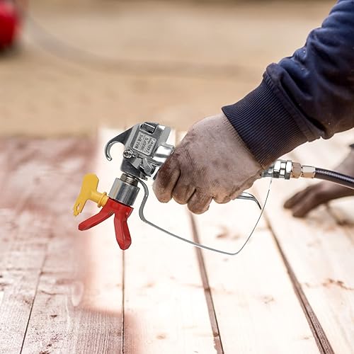 Miniatura 5 de CPROSP Pistola de pintura sin aire, alta presión 3600 PSI con 4 juntas giratorias 211,515,517,621 y 6 filtros