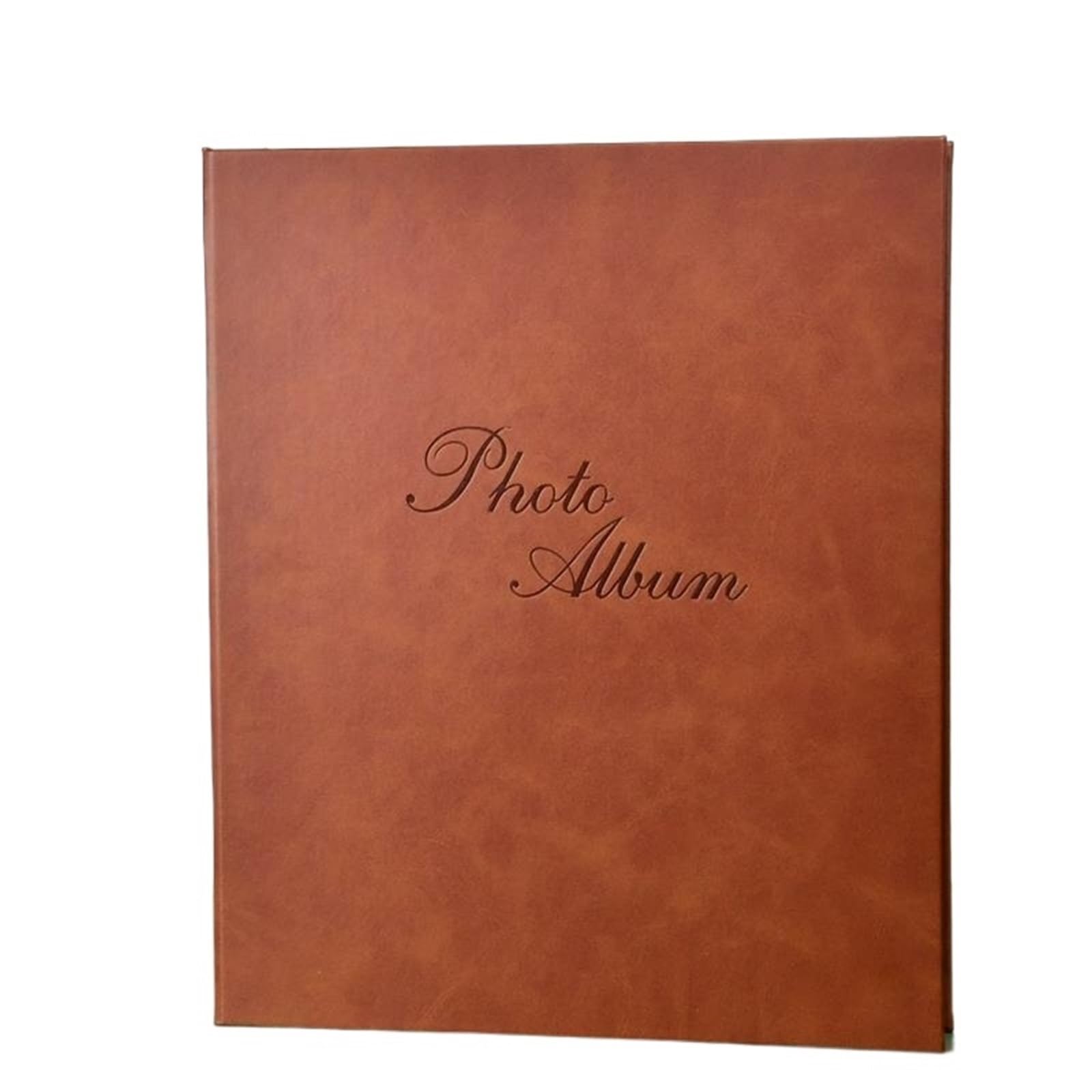 Funda de PU 576 Bolsillo vertical 15,2 * 11,4 cm Álbum fotos móvil 6/5 pulgadas Insertar álbum Para Aniversarios(Brown B 3D)