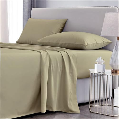 Miniatura 2 de MyGiza Sheets, Juego de sábanas 100% de algodón egipcio Giza, tamaño matrimonial XL, extra largo, para adaptarse a colchones de hasta 15 pulgadas de