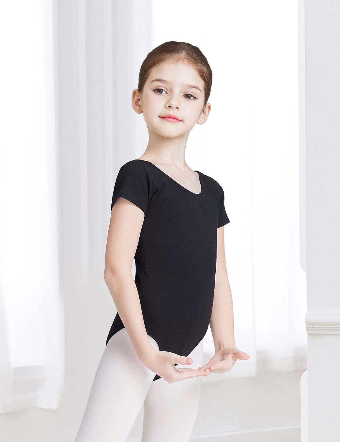 Ballet Leotards for Girls Toddler Classic Short Sleeve Gymnastics Leotard Little Kids Camisole Unitards