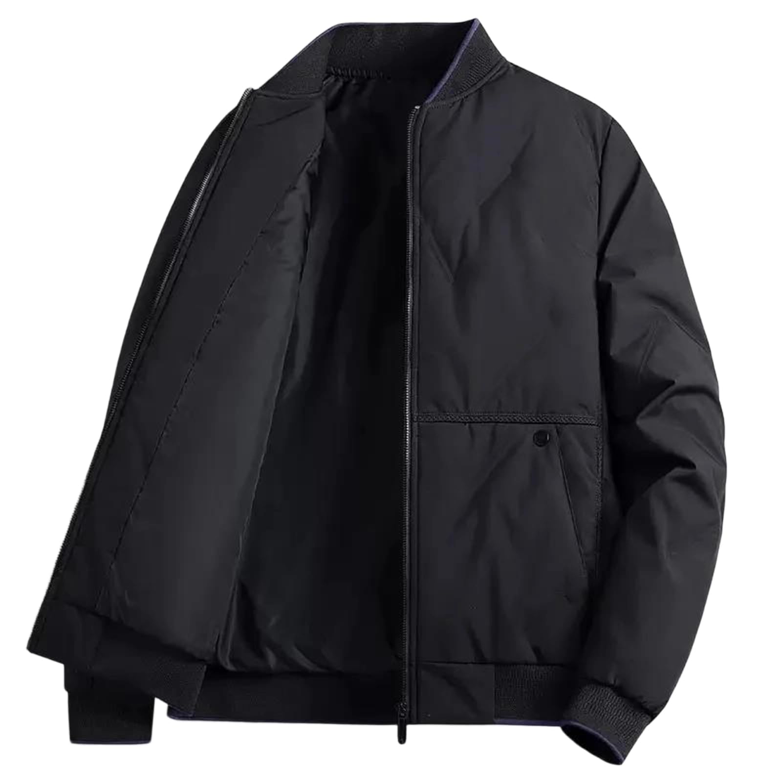 Veste d'hiver matelassée homme et femme coton épais chaud veste de sport grandes tailles unie