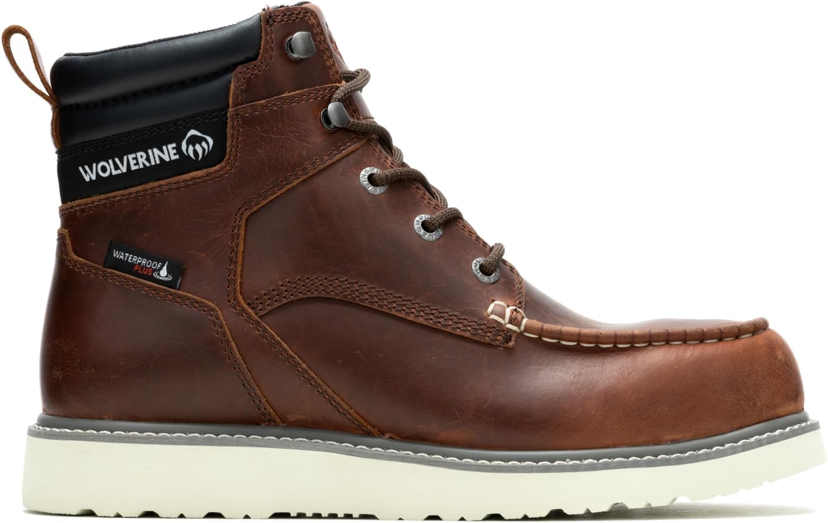 Men's Trade Wedge 6" Moc Toe Steel Toe Construction Boot