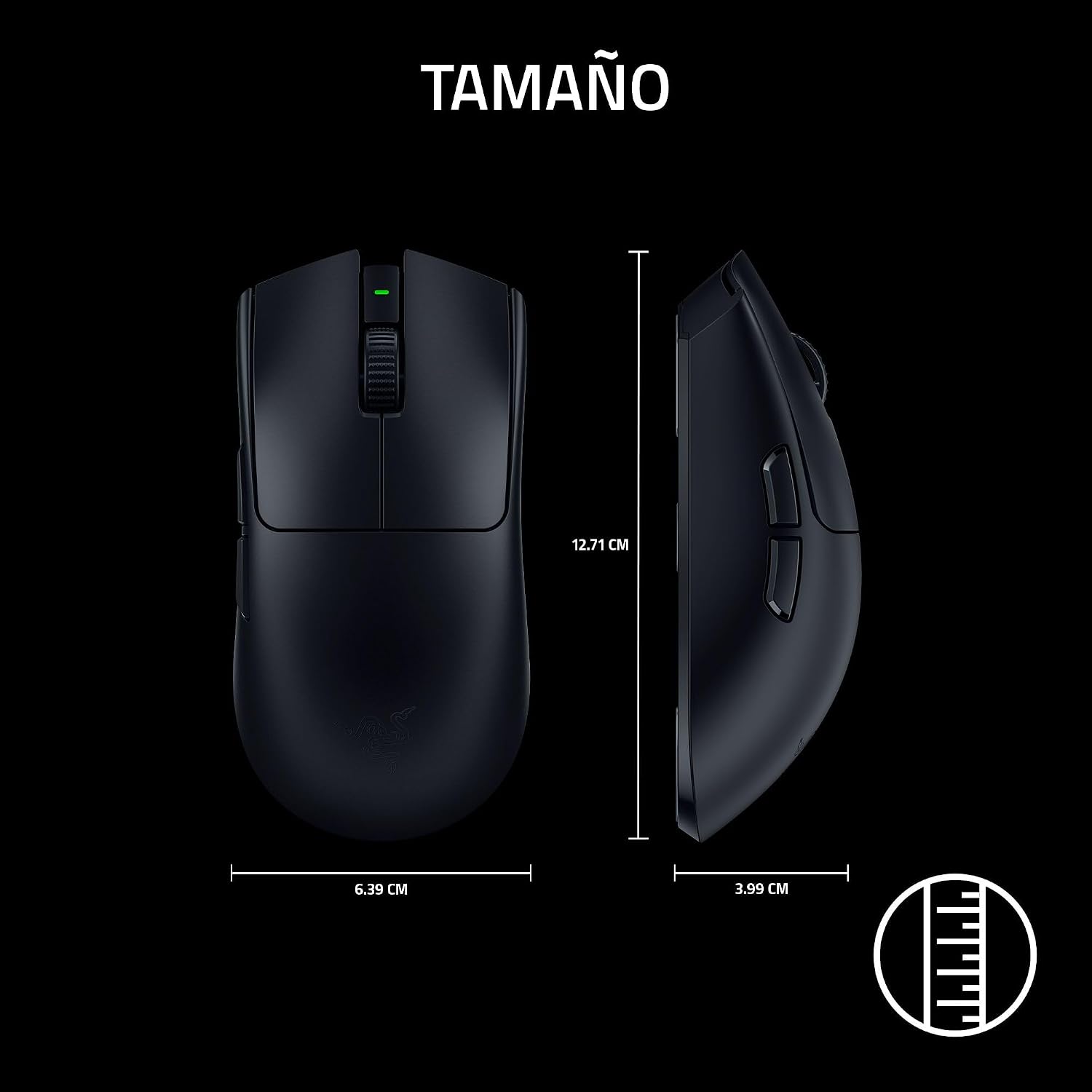 Razer Viper V3 Pro – Ratón inalámbrico Ultraligero Esports Gaming (8K Hz HyperPolling, diseño Ligero de 54g, Sensor Focus Pro 35K dpi, HyperSpeed Wireless, 95 Horas de duración) Negro 11