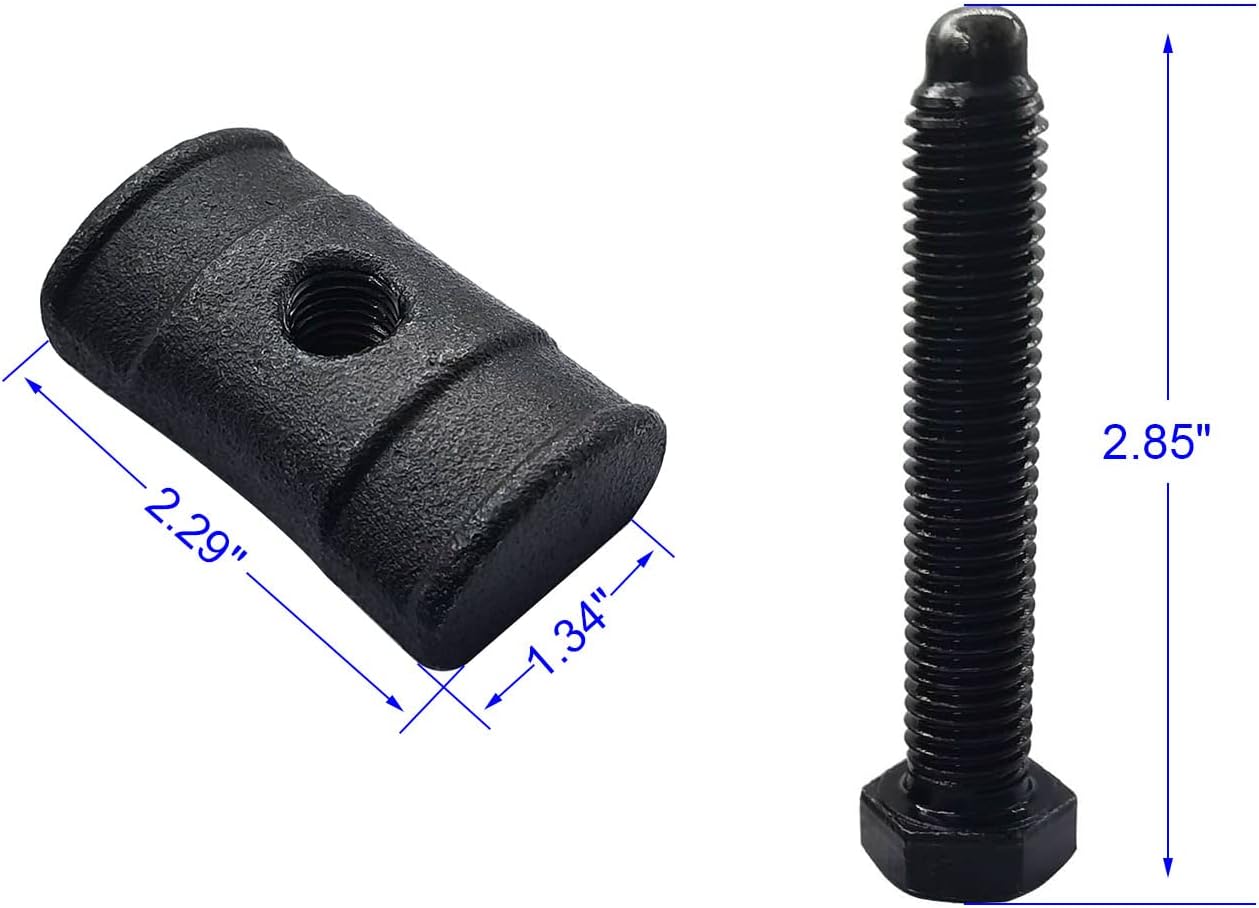 Torsion Bar key Adjuster Block Nuts With Bolts fit for Chevy Silverado Suburban Avalanche Tahoe Express K1500/2500/3500, GMC Sierra Jimmy Sonoma, Cadillac Escalade (2 Piece Set Full Thread)