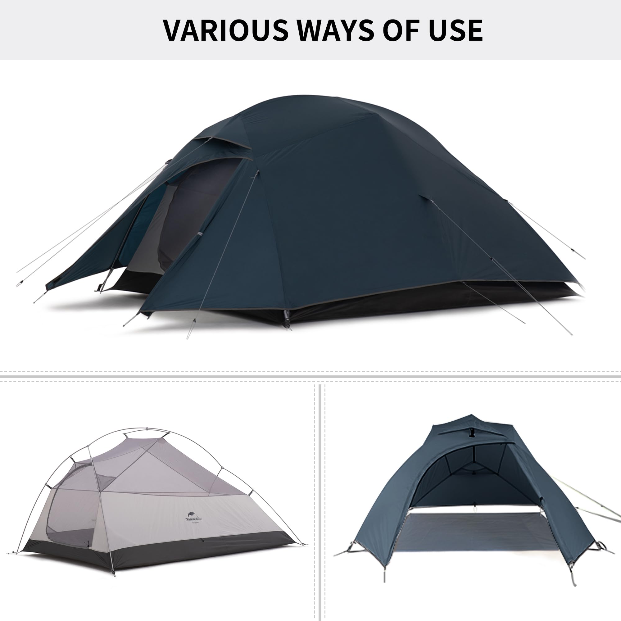 Amazon.co.jp: Naturehike公式ショップ テント 3人用 クラウドアップ3