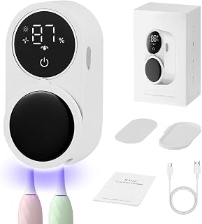 UV Zahnbürstenhalter, Elektrische Zahnbürste zur Wandmontage mit Trocknen & Automatischer Sensor, UV-Zahnbürsten Sterilisator, lektrisches Zahnbürsten Sterilisator Organisator mit 2 Zahnbürstenfächern