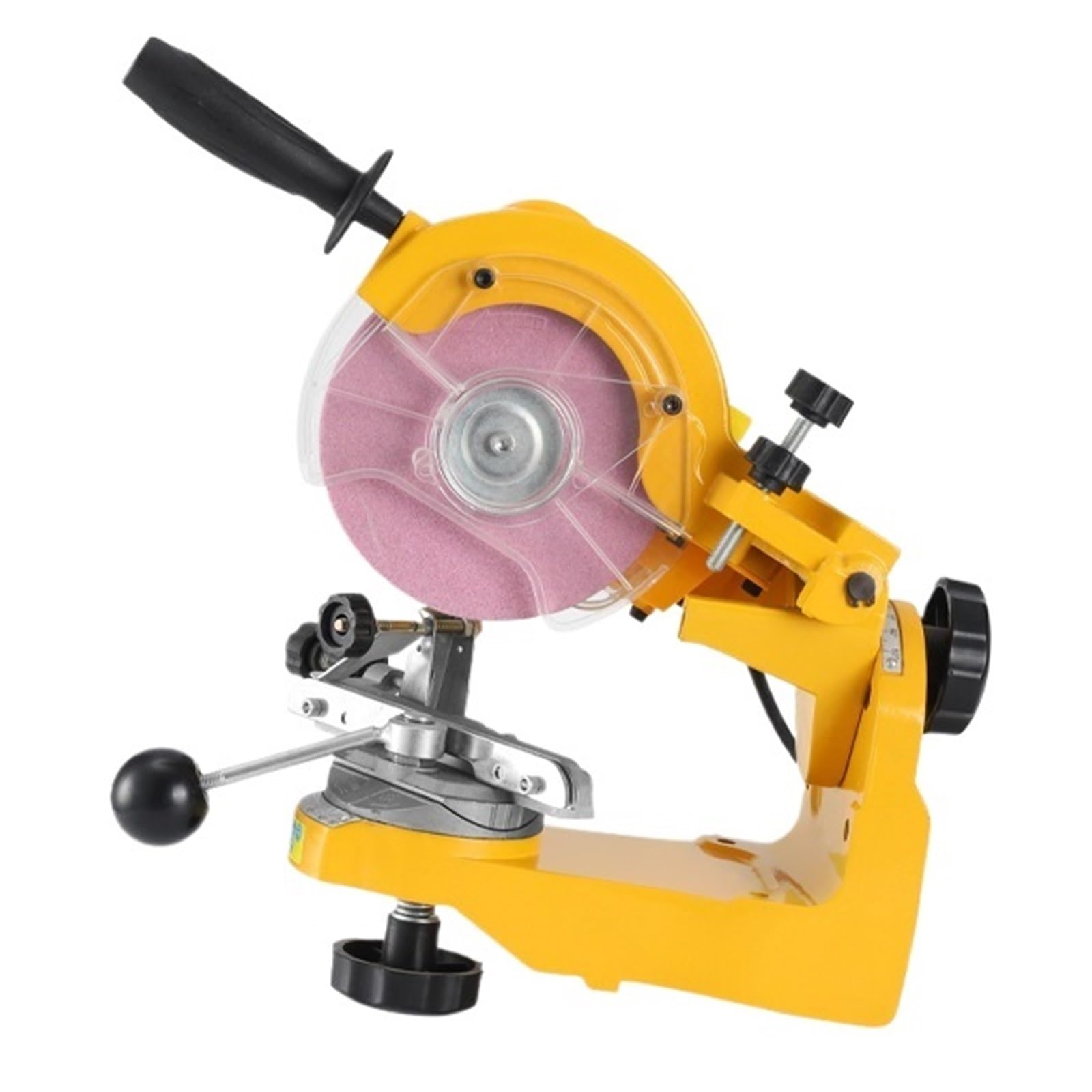 Afilador De Cadena Eléctrico, Cadenas Motosierra, Dientes , Lima Sierra Gasolina, Herramienta Afilado Ahorra Tiempo Y Esfuerzo(Yellow)