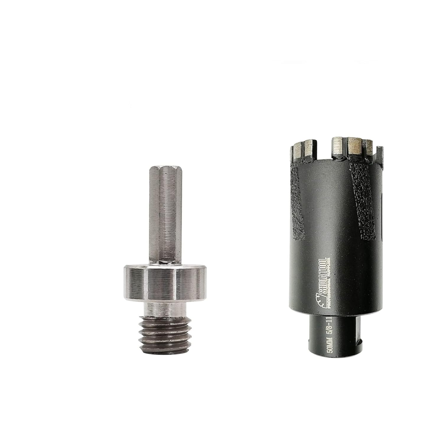 SHDIATOOL Diamond Core Drill Bits 2-inch for Concrete Marble Granite with 5/8-Inch-11 to 3/8-Inch Hex Shank Adapter
