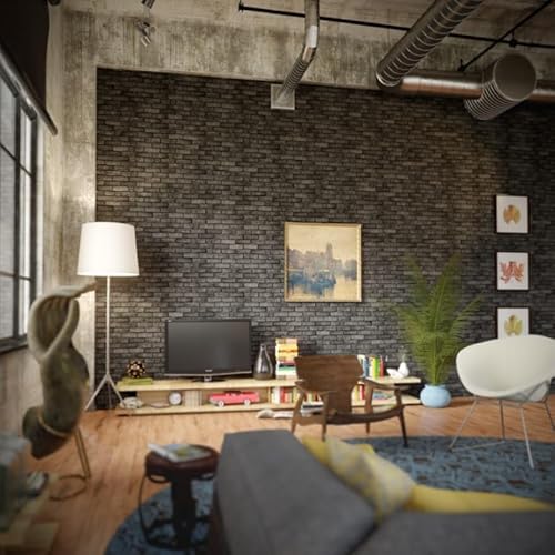 Brique face à vue cm 6 x 19 x 1,5 cm | Noir rustique | Ciment 5.25 Hydrofuge coloré en masse | Unité de vente 1 boîte de M2 0,63 (44 pièces)