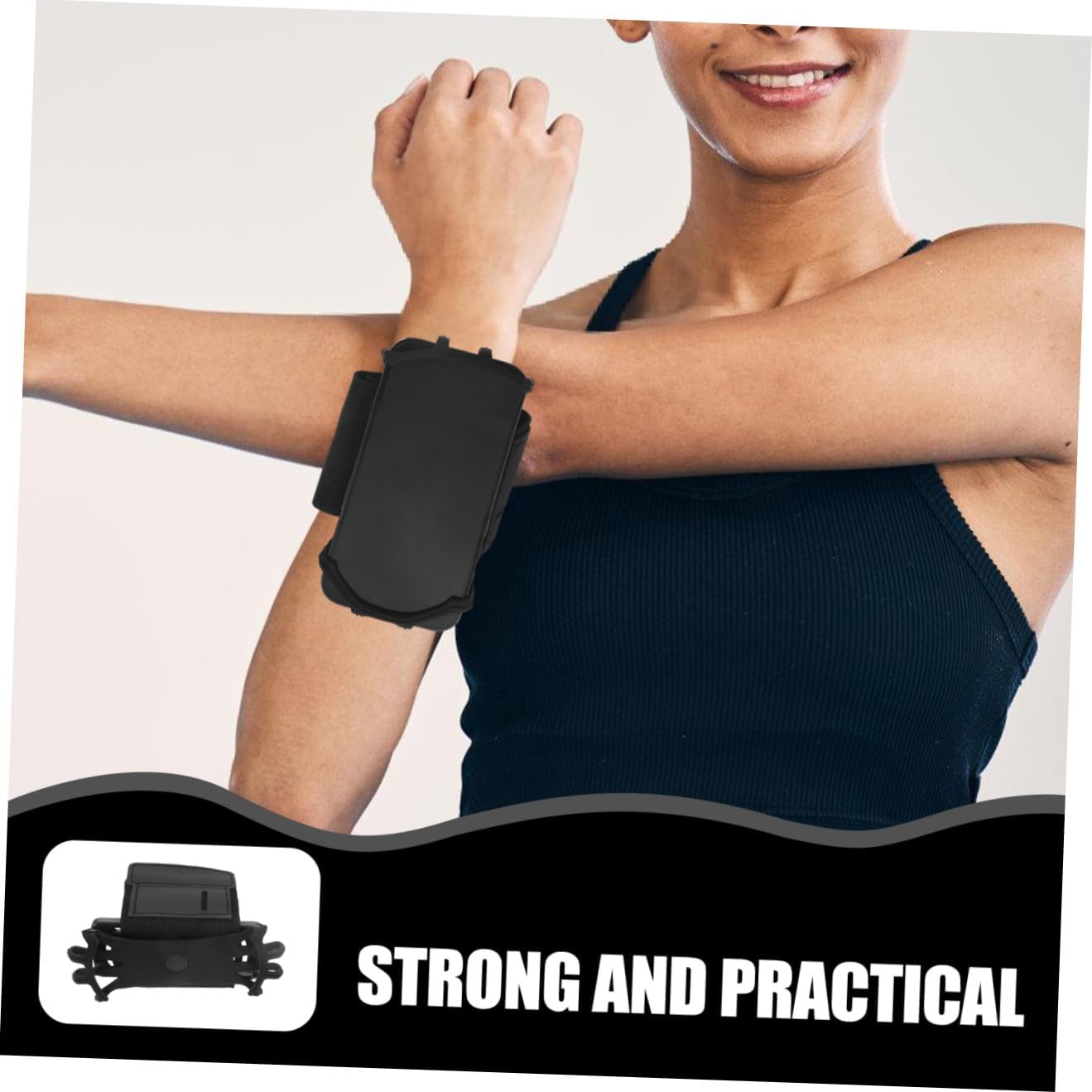 Gatuida 3pcs Cell Phone Wristband Cell Phone Arm Bands for Women Running Wristband Phone Holders Cycling Phone Holder Cell Phone Arm Bands for Men Running Arm Bands for Cell Phone, Blackx3pcs