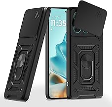 AIBEX® Back Cover for Motorola Edge 60 5G / Motorola Edge 60 Fusion 5G | D10 Tough Armor Case | Sliding Camera Shield | 360° Protection | Kickstand Ring Holder | Military-Grade Shockproof Bumper Case