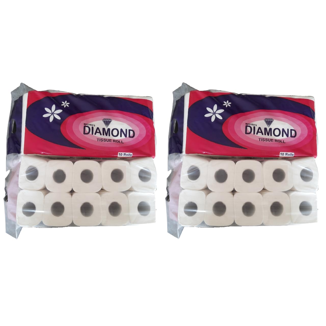 Diamond 2 Ply Soft, Hygienic & Absorbent Toilet Tissue Paper Roll - Pack of 10 (215 Pulls Per Roll, 2150 Sheets) (Pack of 2) (B0D9D7W2WD) Amazon Price History, Amazon Price Tracker