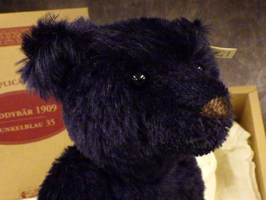 Steiff ダークブルー ぬいぐるみ 約35cm Amazon.co.jp: T4 Steiff シュタイフ 限定 7000体 ダークブルー