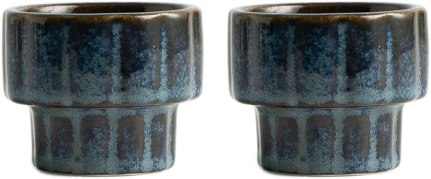 Ceramic Candlestick Holders Set of 2, Medium Dual-Use Holder