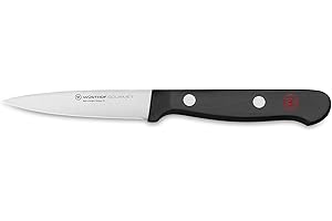 WÜSTHOF Gourmet 3" Spear Point Paring Knife, Black - Sharp and Versatile...