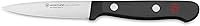 WÜSTHOF Gourmet 3" Spear Point Paring Knife - Razor-Sharp High-Carbon Steel for Precision Peeling, Durable Black Synthetic Handle