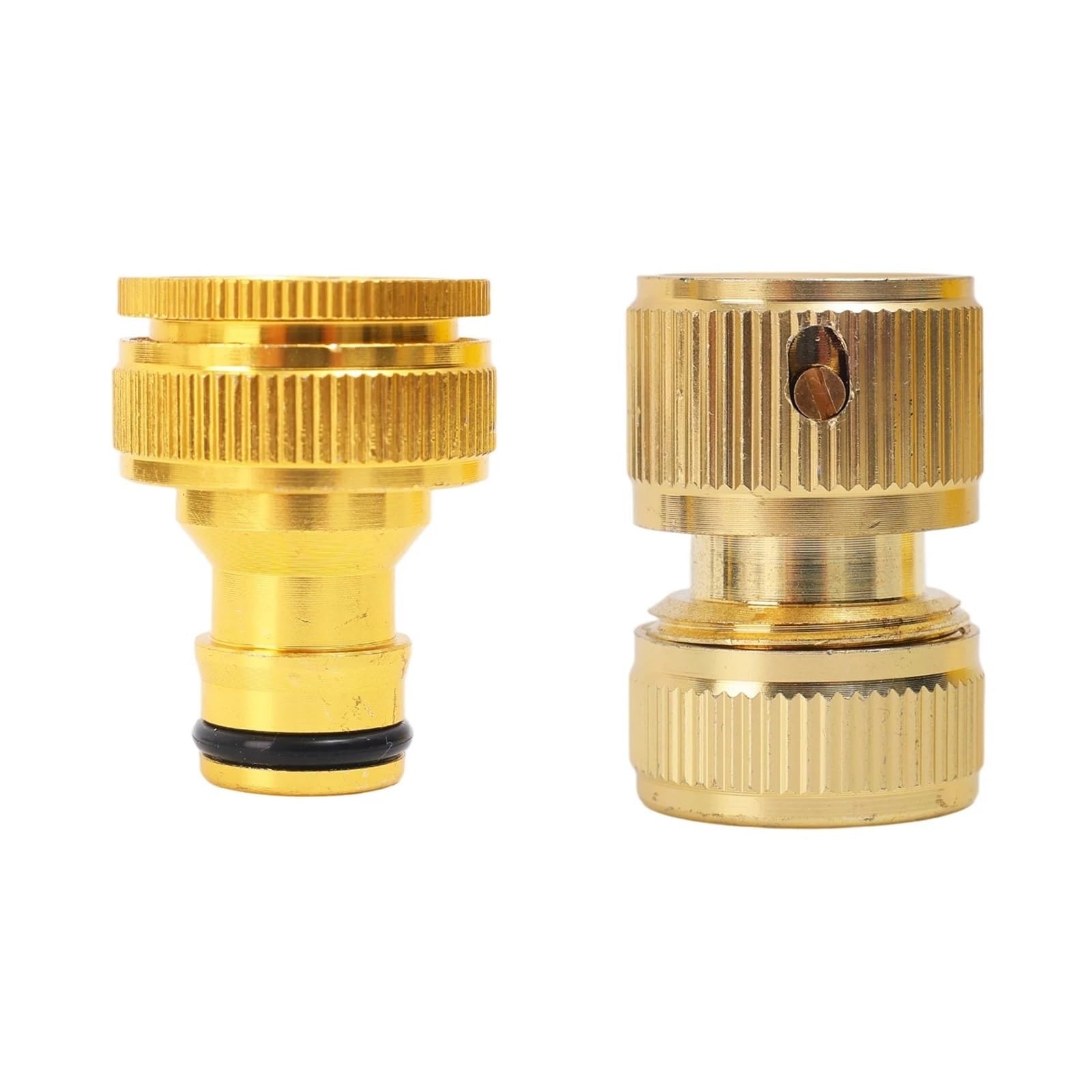 MZPOZB 4/6-point Tap Quick Connector Garden Watering Adapter Drip Irrigation Hose Repair Fittings Sturdy Brass(1Set-2PCS)