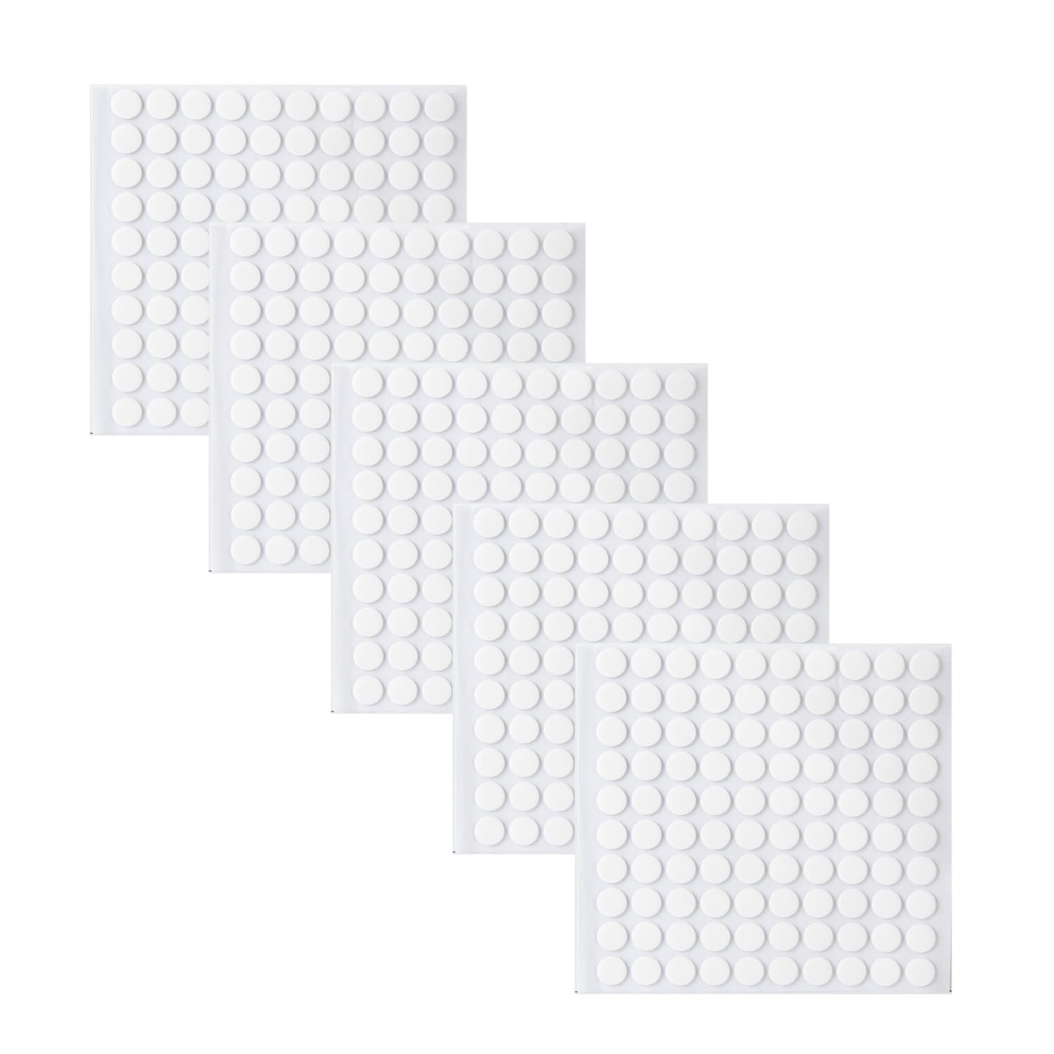 500 unidades de cinta adhesiva adhesiva de doble cara, puntos adhesivos transparentes extraíbles de 0.394 in0.39 pulgadas, cinta de pared para