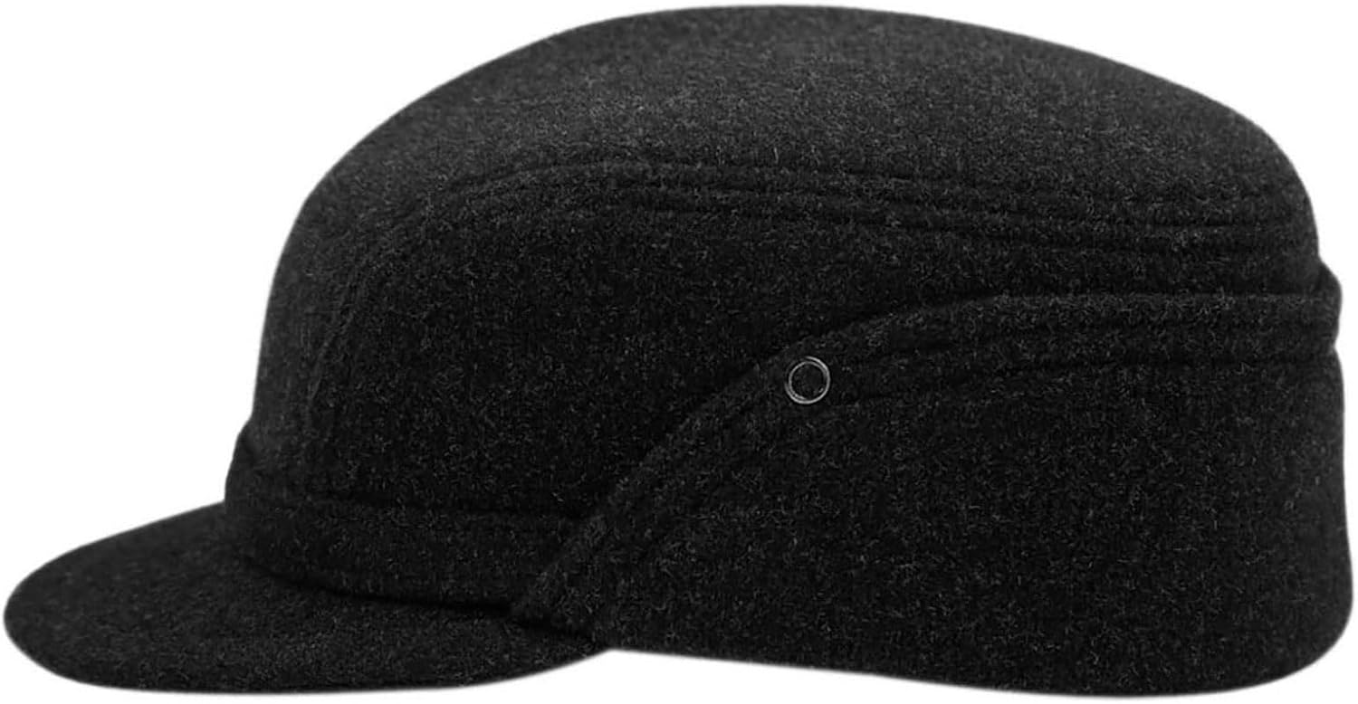 Sterkowski Sawyer Lumberjack Cap | Wool Hiking Cap for Men and Women | Warm Comfortable Trucker Cap