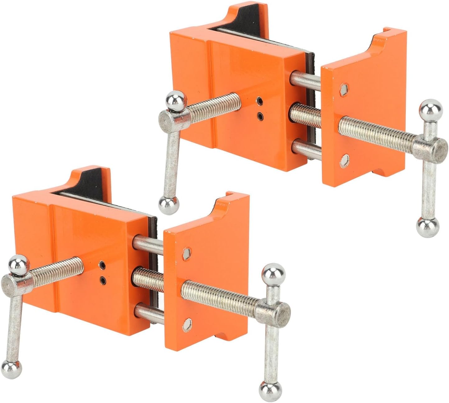 Fafeicy Cabinet Clamp Face Frame Clamp Cabinet Installation Claw 2 Pcs Quick Assembly Aluminum Alloy Steel with Flexible Drilling Guide for Face Frame Installation