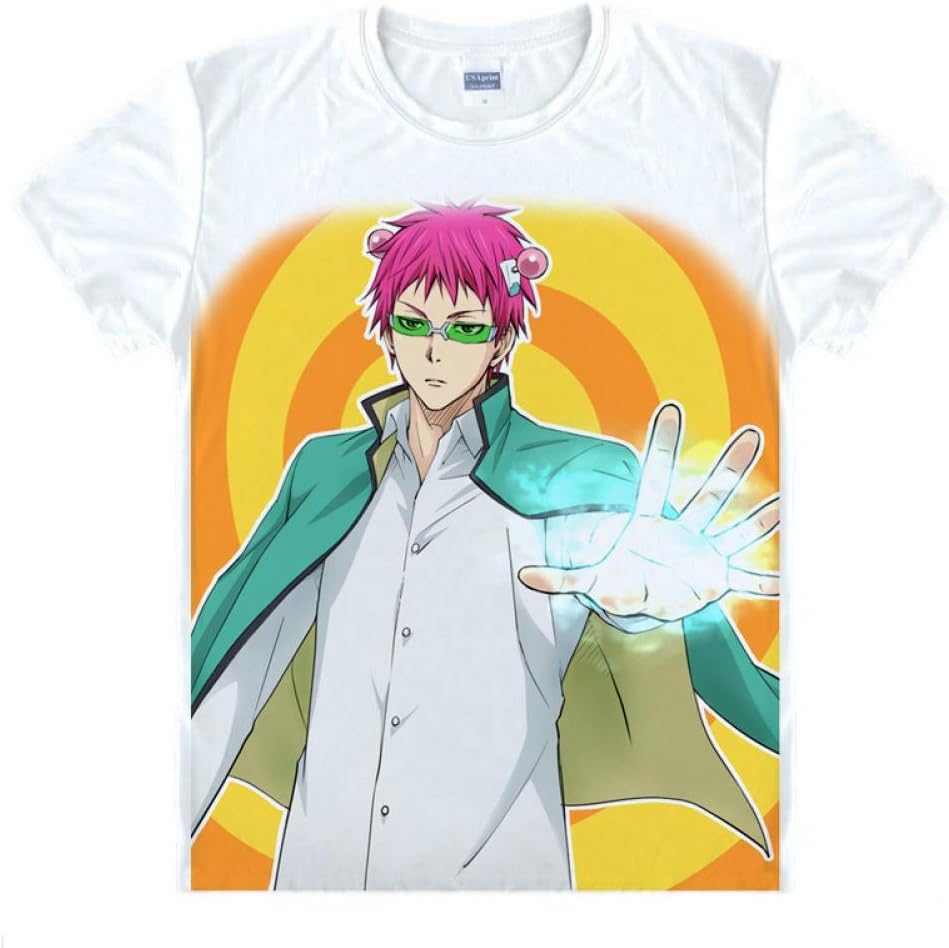 Saiki Kusuo no Psi Nan Kaido Shun Teruhashi Kokomi T-shirt Costume Tee