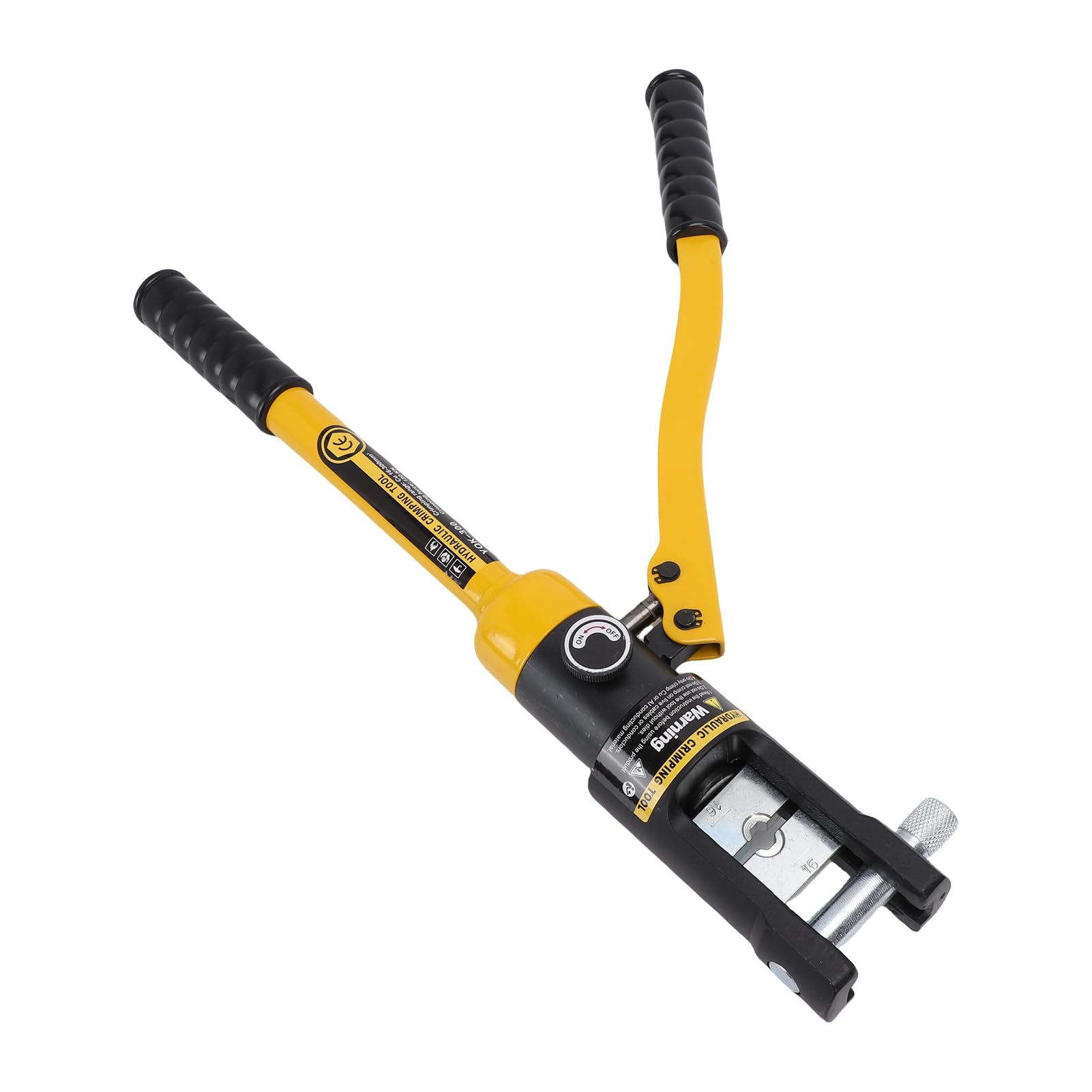 Fafeicy Zaciskarka Hydrauliczna 16T Zaciskarka Hydrauliczna z Końcówkami Hydrauliczna Zaciskarka do Kabli z 11 Parami Matryc do Akumulatorowych Kabli Spawalniczych i Linii Energetycznych