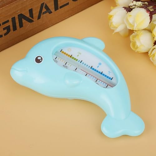 Miniatura 8 de Termómetro de delfín, termómetro de agua para bañarse, termómetros de animales lindos para el cuidado del baño de seguridad (delfín azul)
