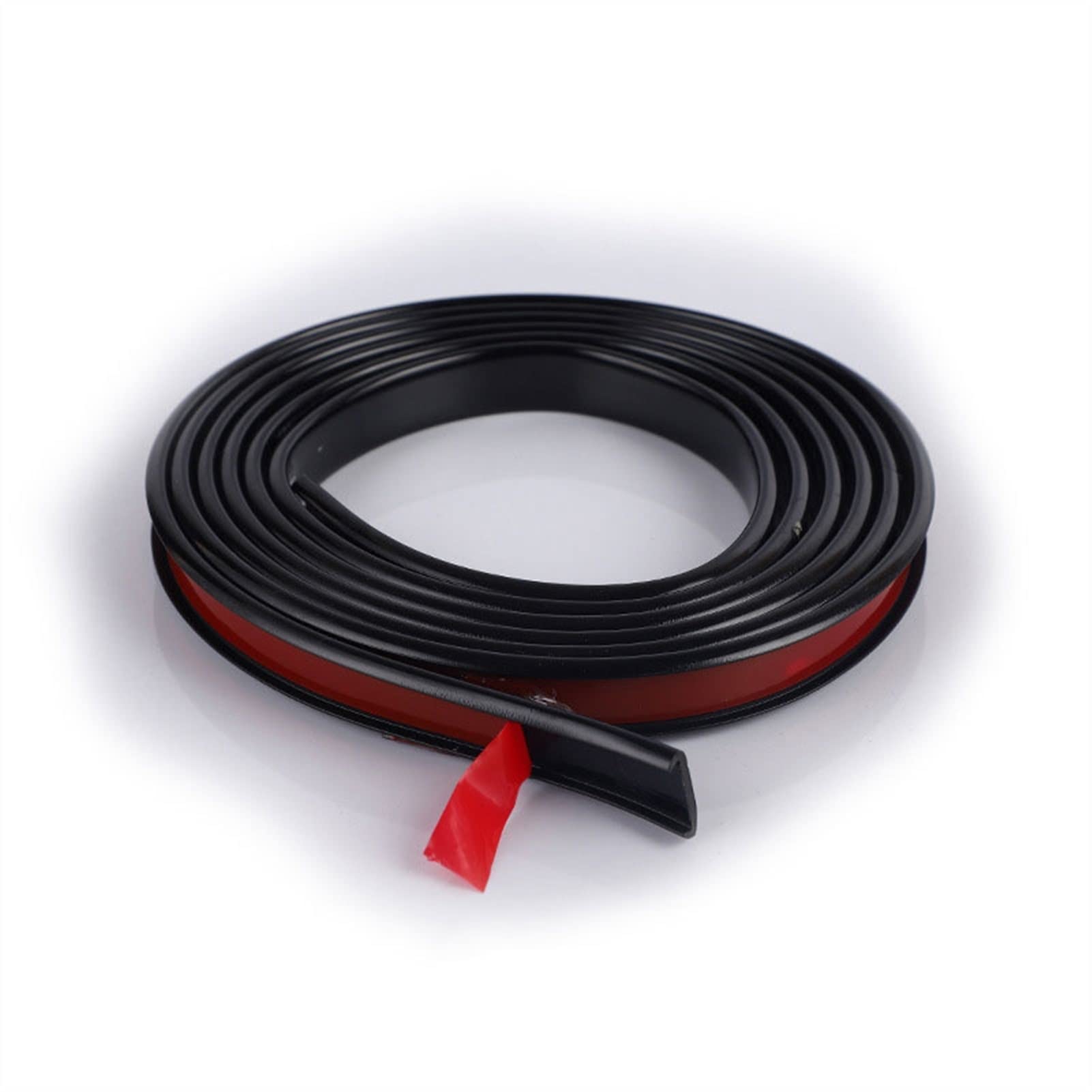 4m U Channel Edge Trim, PVC Molding Trim, Flexible Self Adhesive U Channel Molding Trim, For Cabinet, Plywood, Table, Edge Protector (Color : Black, Size : 18mm)