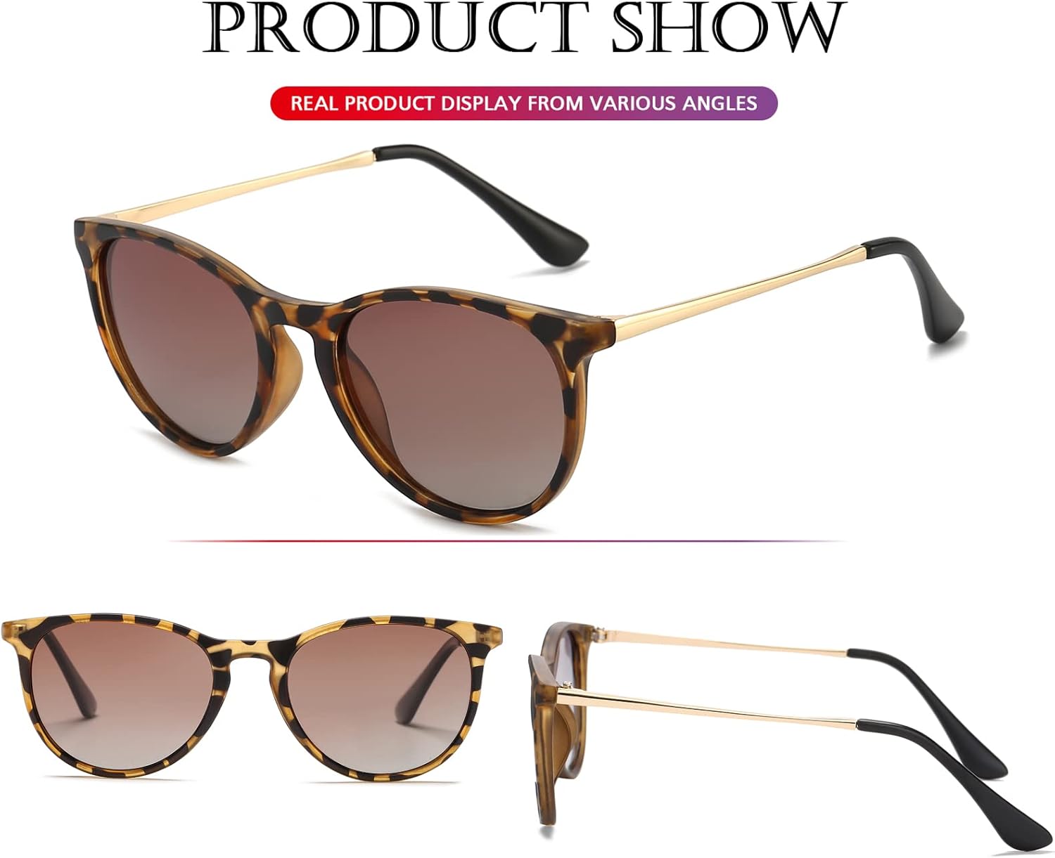 PORADAY Polarized Kids Sunglasses for Little Girls Boys 100% UV-400 Protection - Image 7