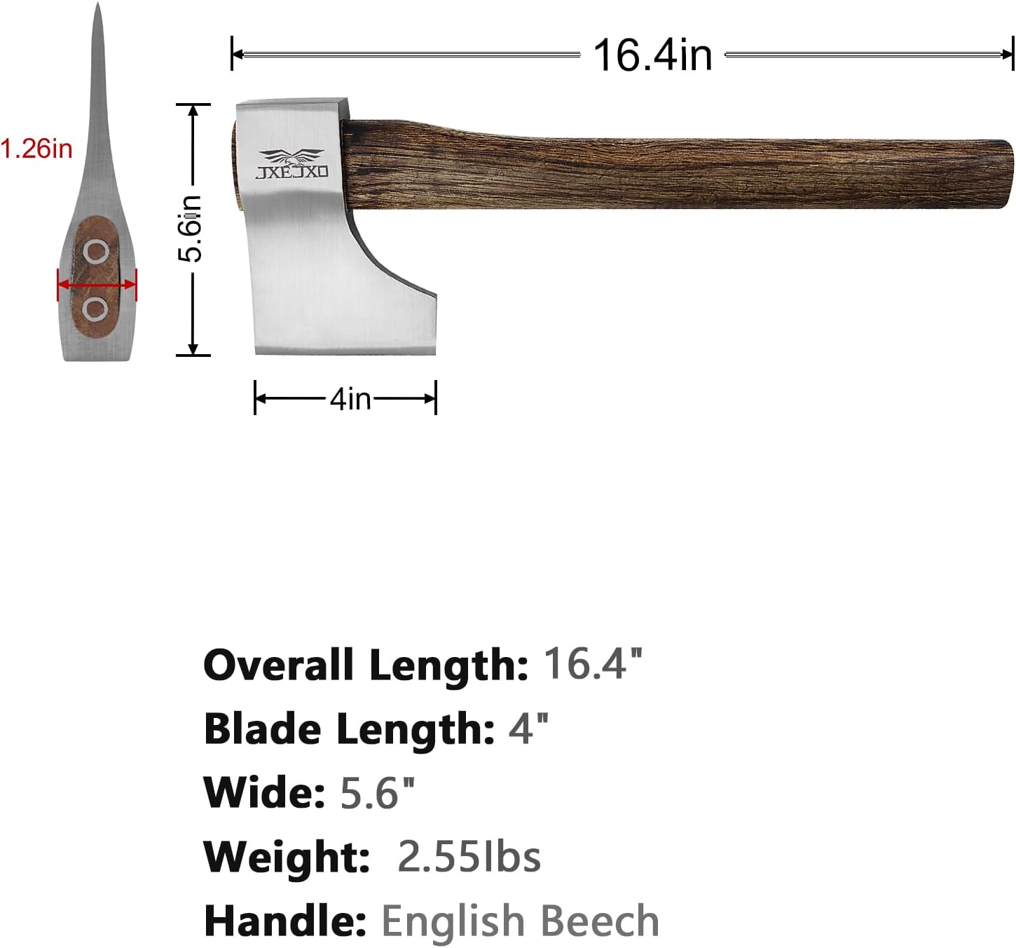The Woopecker- 2Pack Professional Throwing Axe for Axe Throwing Competitions 1.58Lbs Head with 16.4" Handle