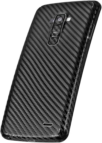 Armorsuit MilitaryShield Black Carbon Fiber Skin Wrap Film + HD Clear Screen Protector for LG G Flex - Anti-Bubble Film