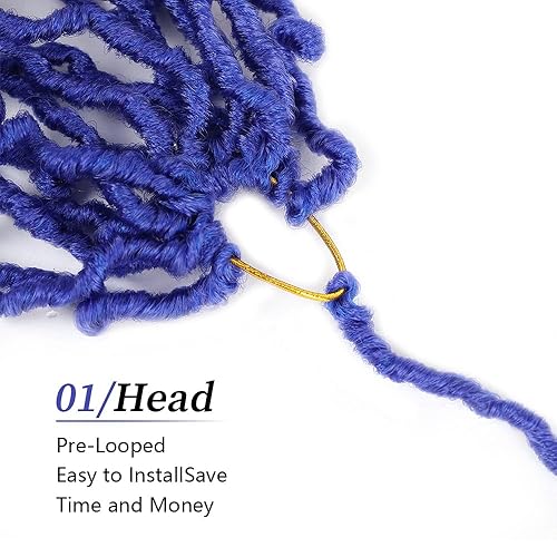 Vista 135 de Umylar Rastas de pelo sintético de ganchillo de 18 pulgadas, 7 paquetes de 7 paquetes de extensiones de cabello sintético de ganchillo para mujeres