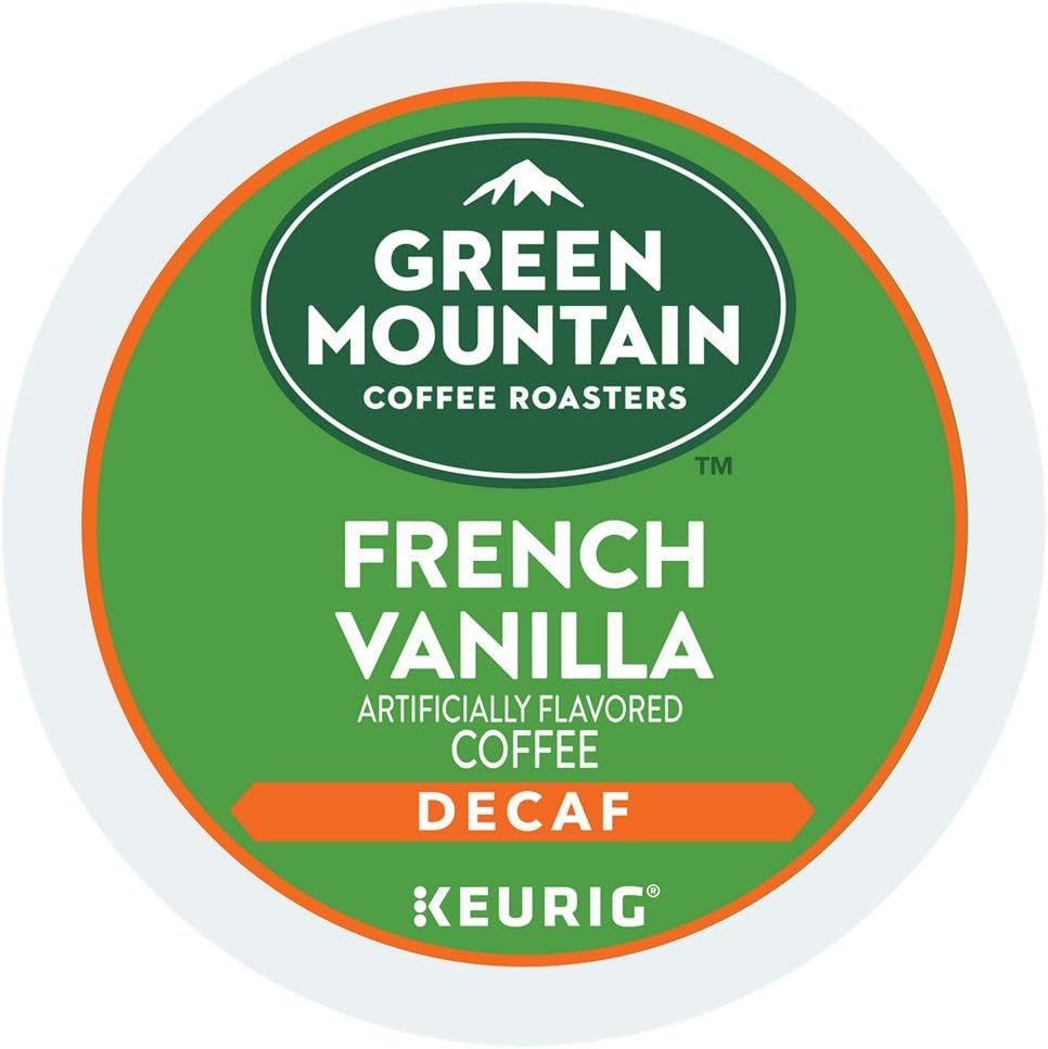 Green Mountain French Vanilla DECAF Flavored Coffee 1 Box of 24 K-Cups